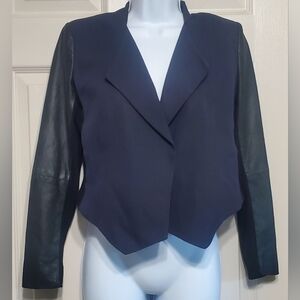 Theory size 0 Navy and Black Women's Jacket Pre-owned